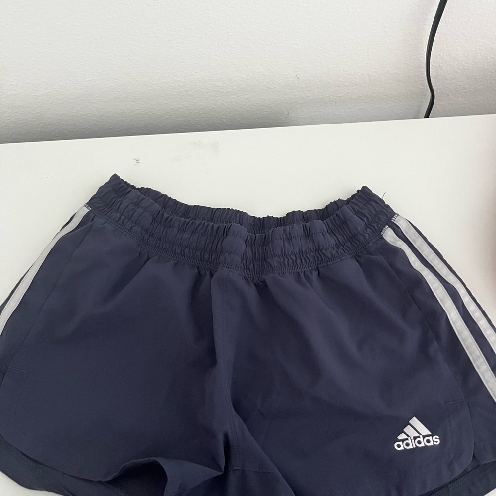 Adidas Women's Dark Blue Athletic Shorts